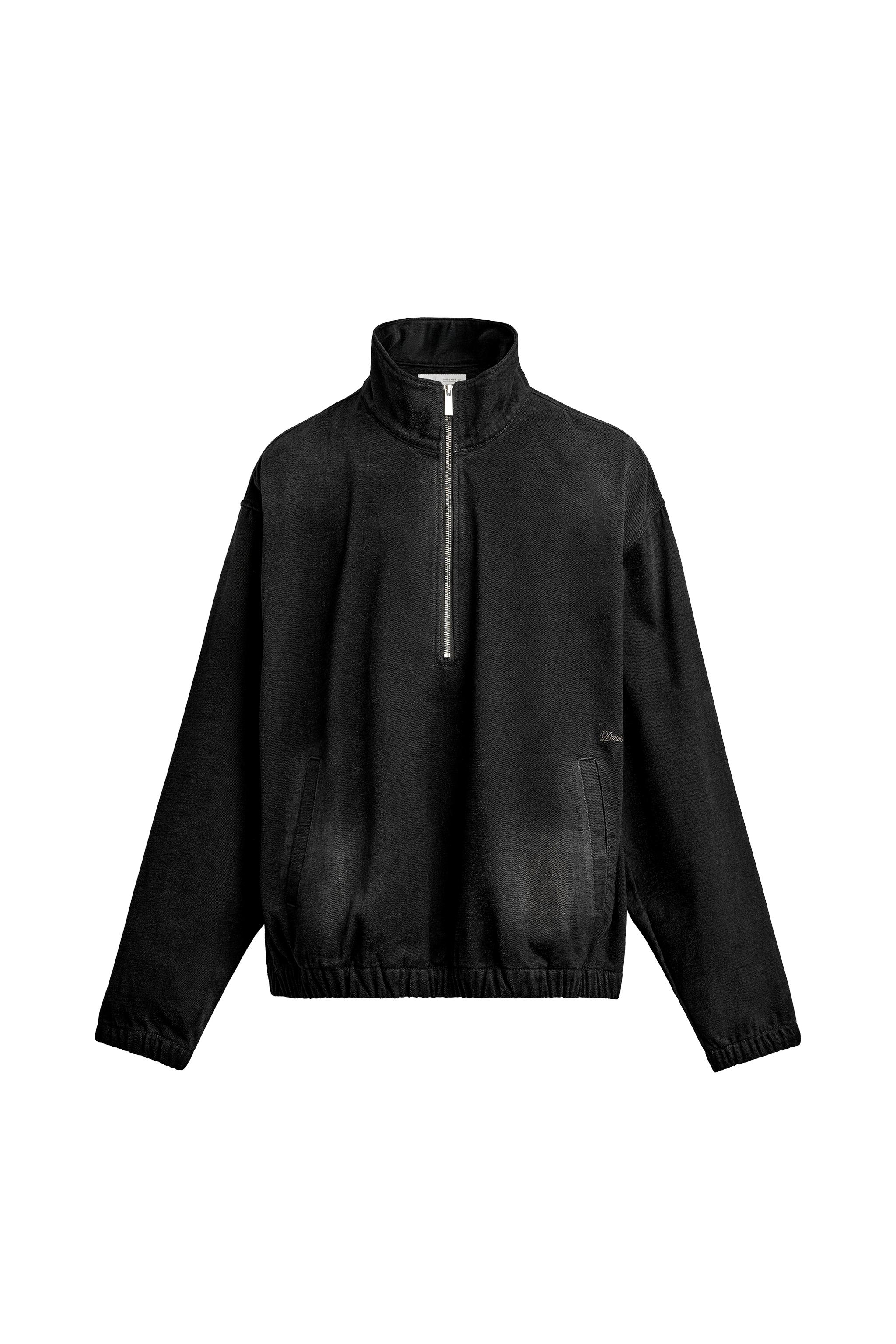 BRUSHED DENIM ANORAK - Black | ZARA United States