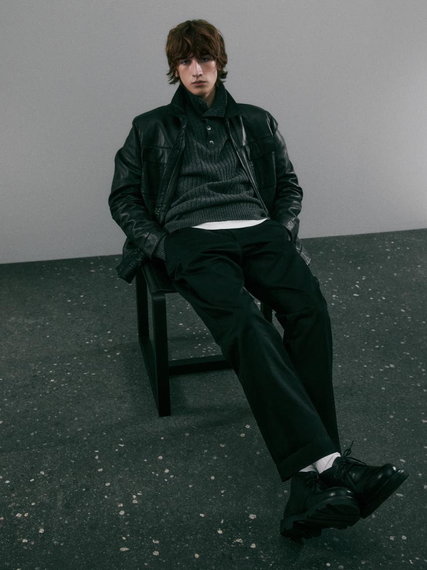 Black nappa safari boots - Black | ZARA United States