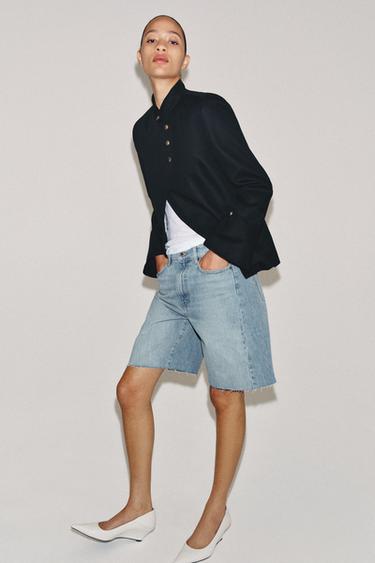 ZW COLLECTION LINEN BLEND BLAZER - Black by Zara