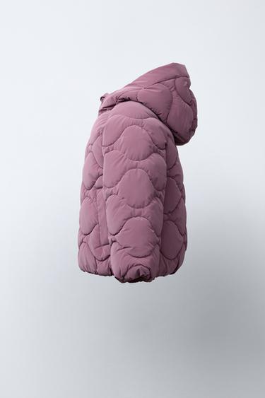 RUBBERISED PUFFER JACKET - Dark pink by Zara - Image 2