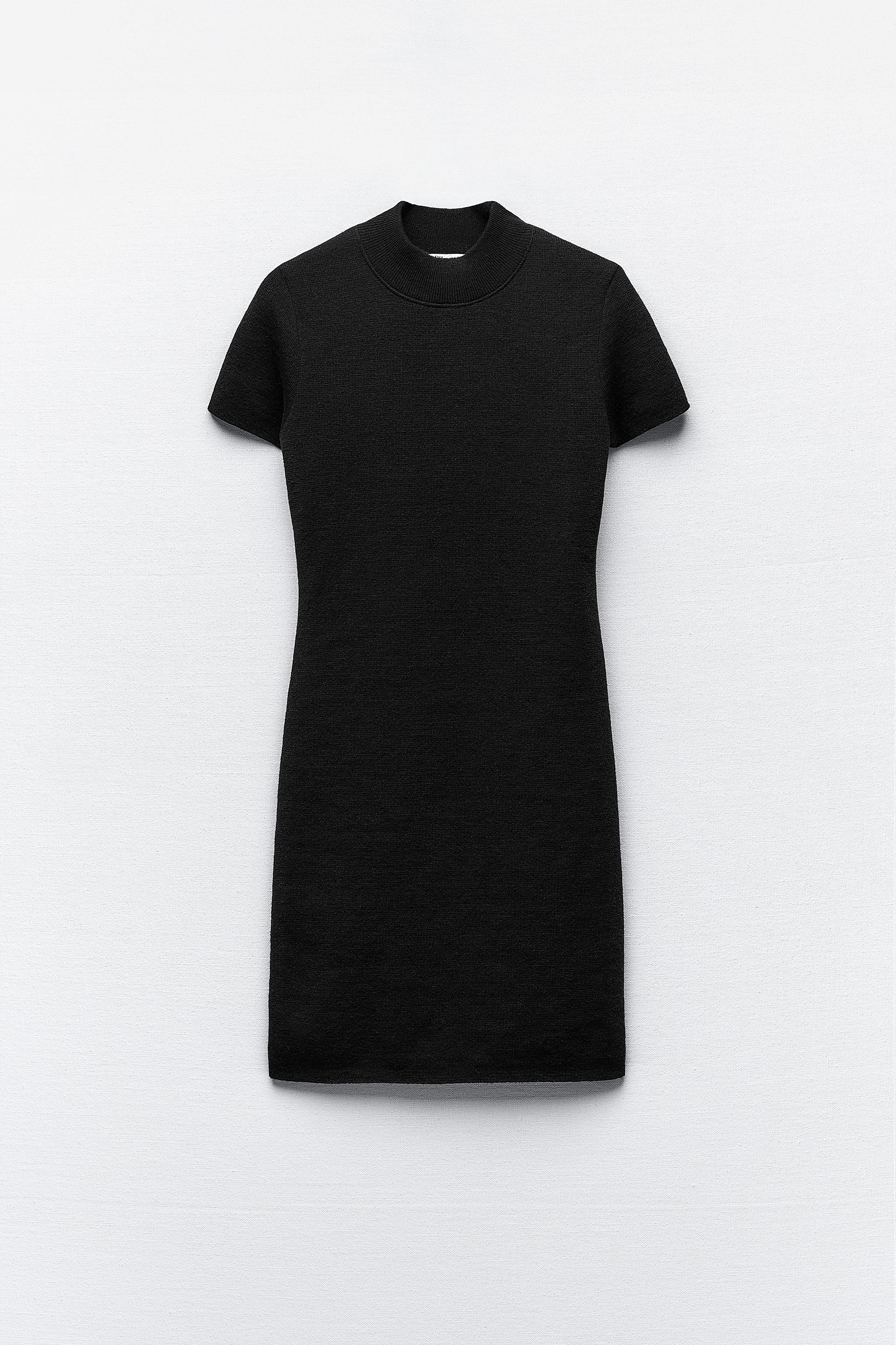 Zara black outlet turtleneck dress