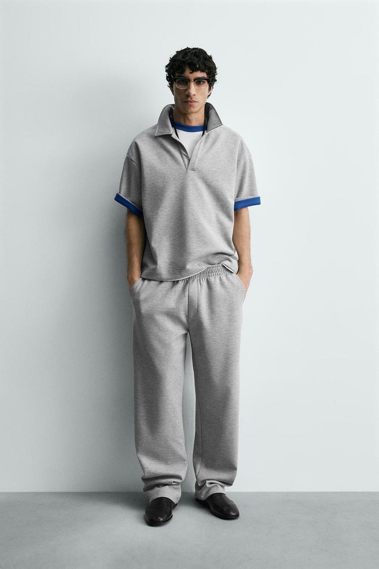 ZARA TROUSERS WITH LABEL PATCH