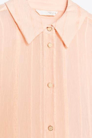 CHEMISE RAYURES - Pêche de Zara - Image 6