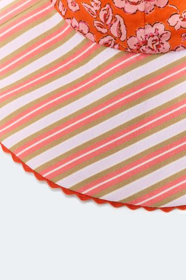 2-14 YEARS/ LIMITED EDITION FLORAL AND STRIPED HAT - Printed by Zara - Image 1