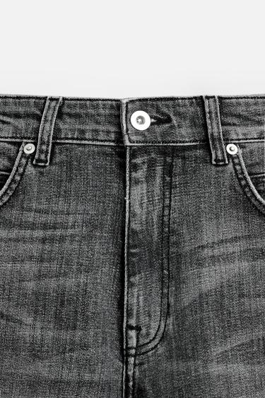 CROPPED SKINNY JEANS - Grey by Zara