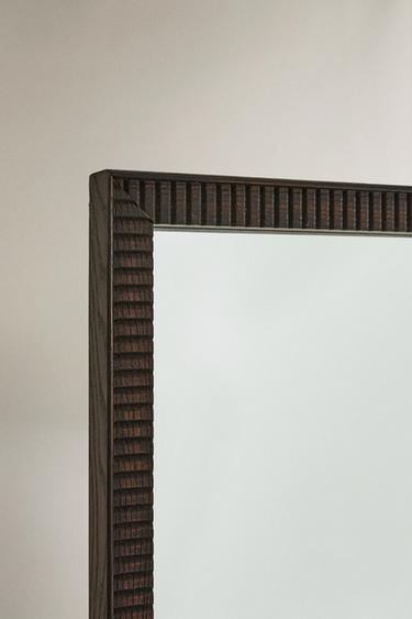 WOODEN FRAME MIRROR - Brown by Zara - Image 2