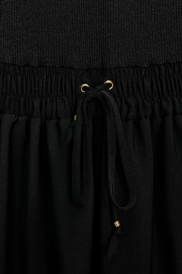 ROBE LONGUE BIMATIÈRE - Noir de Zara - Image 9