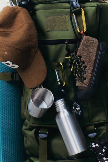 FAUX SHEARLING HIGH-TOP SNEAKERS - Brown by Zara