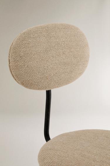TABOURET TOURNANT DOSSIER - Noir / Écru de Zara - Image 4