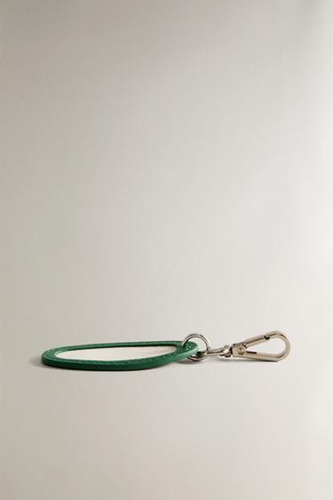 RUE DU BAC LEATHER PET KEYRING - Green by Zara - Image 4