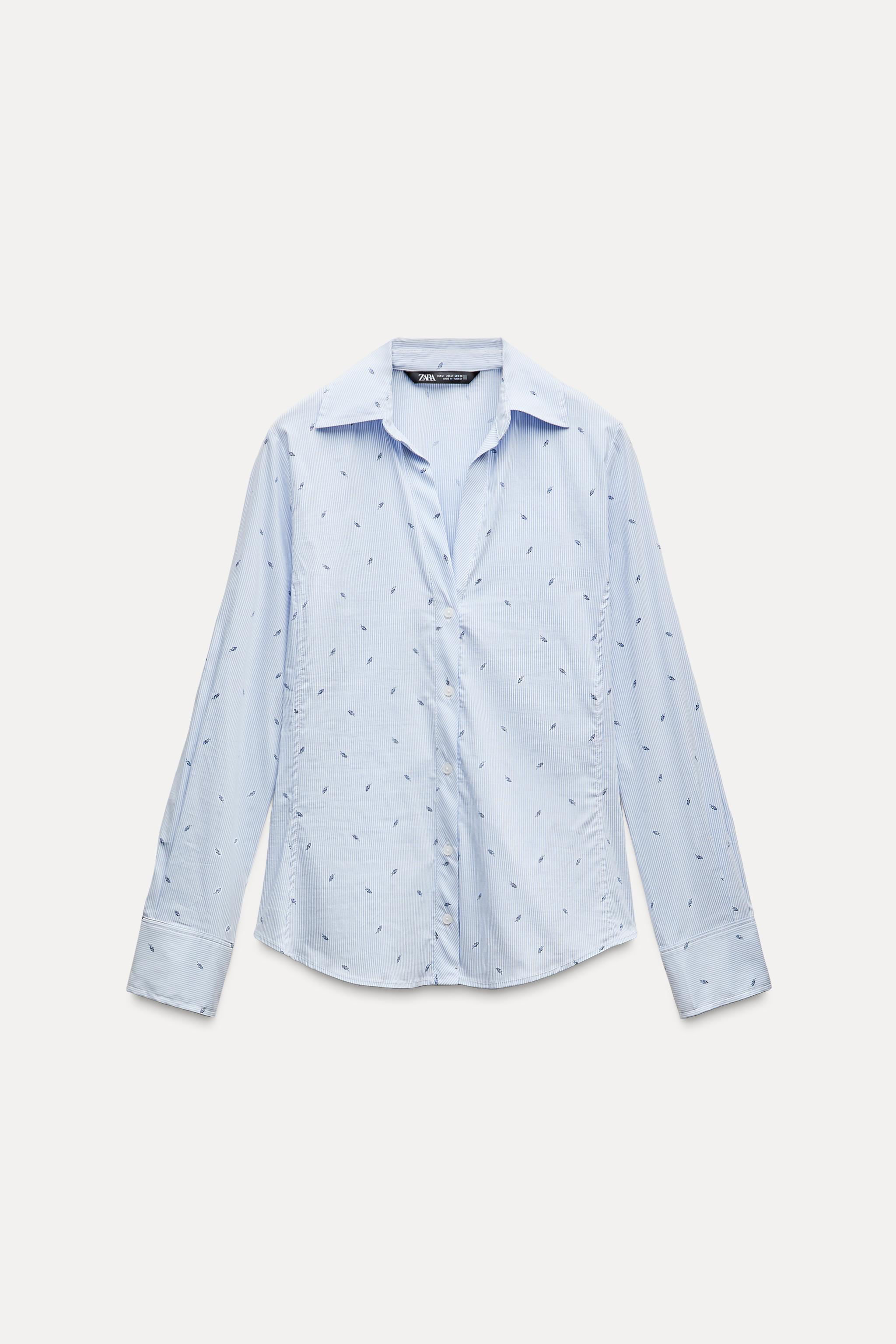 Zara camisa popelin sale