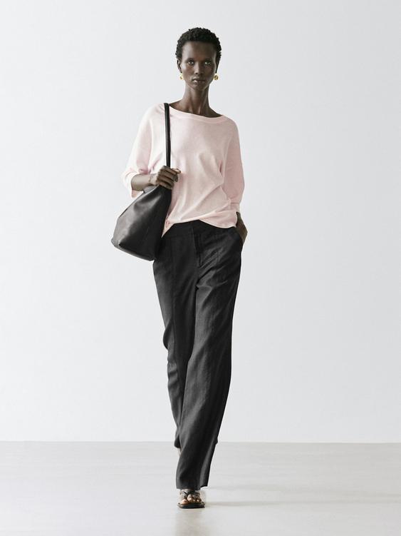Cotton blend knit sweater from Zara - $90
