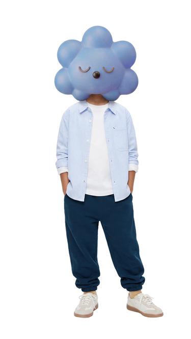 Zara SWEATSHIRT AND JOGGER PANTS SET WITH LABEL - Blue