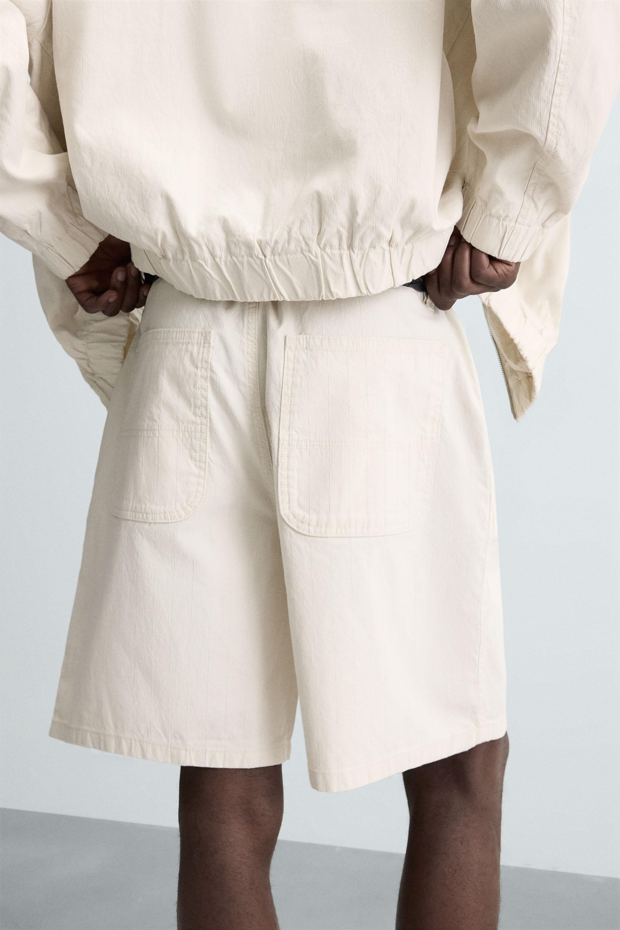 BERMUDA REGULAR FIT RAYURES