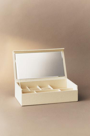 MIRRORED JEWELLERY BOX - Light beige by Zara - Image 5
