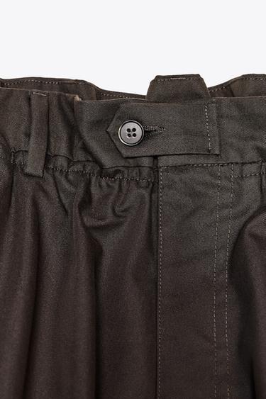 SHORTS BALLOON ZW COLLECTION - Chocolat de Zara - Image 8