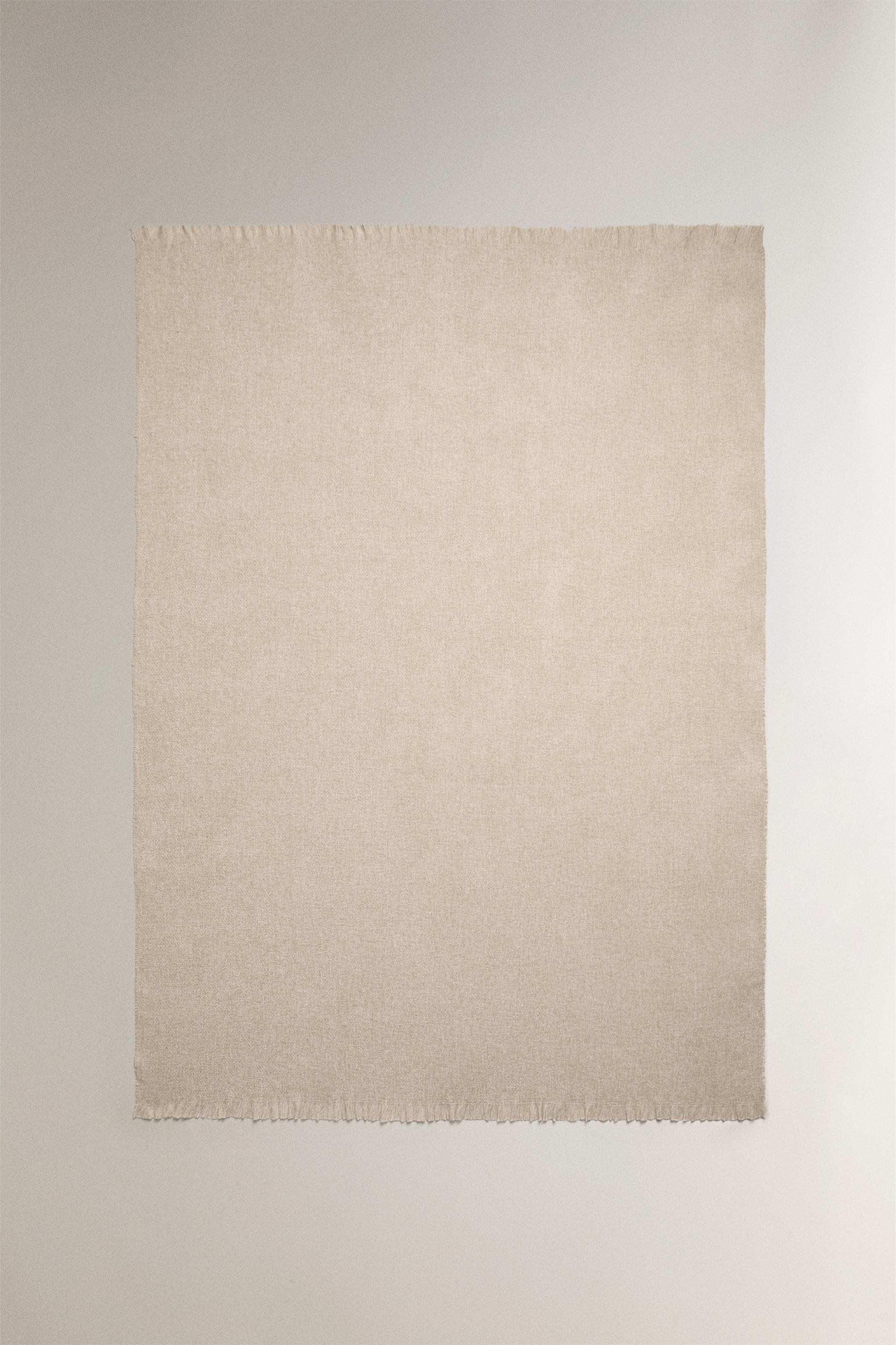 ZARA 　ゴールド＆ベージュ ニットブランケット ZARA HOME ゴールド＆ベージュ ニットブランケット ZARA