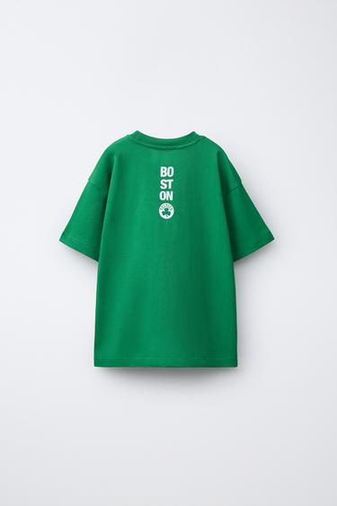 NBA - CELTICS PRINTED T-SHIRT - Green by Zara - Image 1