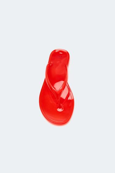 SANDALES PLATES JELLY LIMITED EDITION - Orange de Zara - Image 3