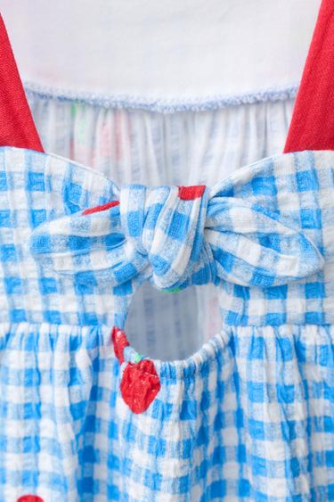 ROBE IMPRIMÉE - Rouge de Zara - Image 3