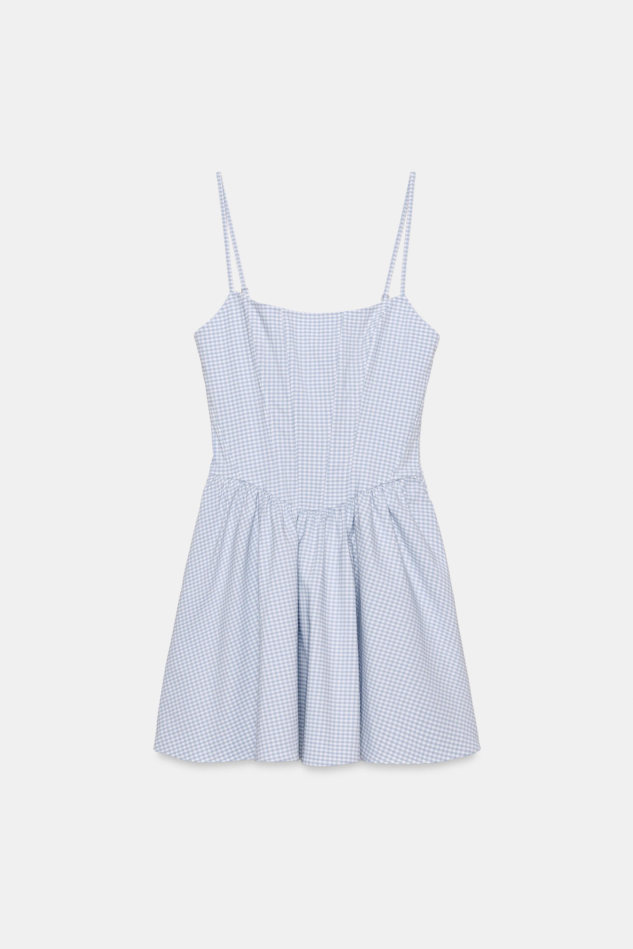 ROBE CORSET VOLUME CARREAUX VICHY