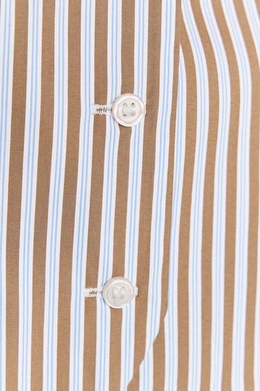 STRIPED HALTER WAISTCOAT TOP - Brown-Blue by Zara - Image 6