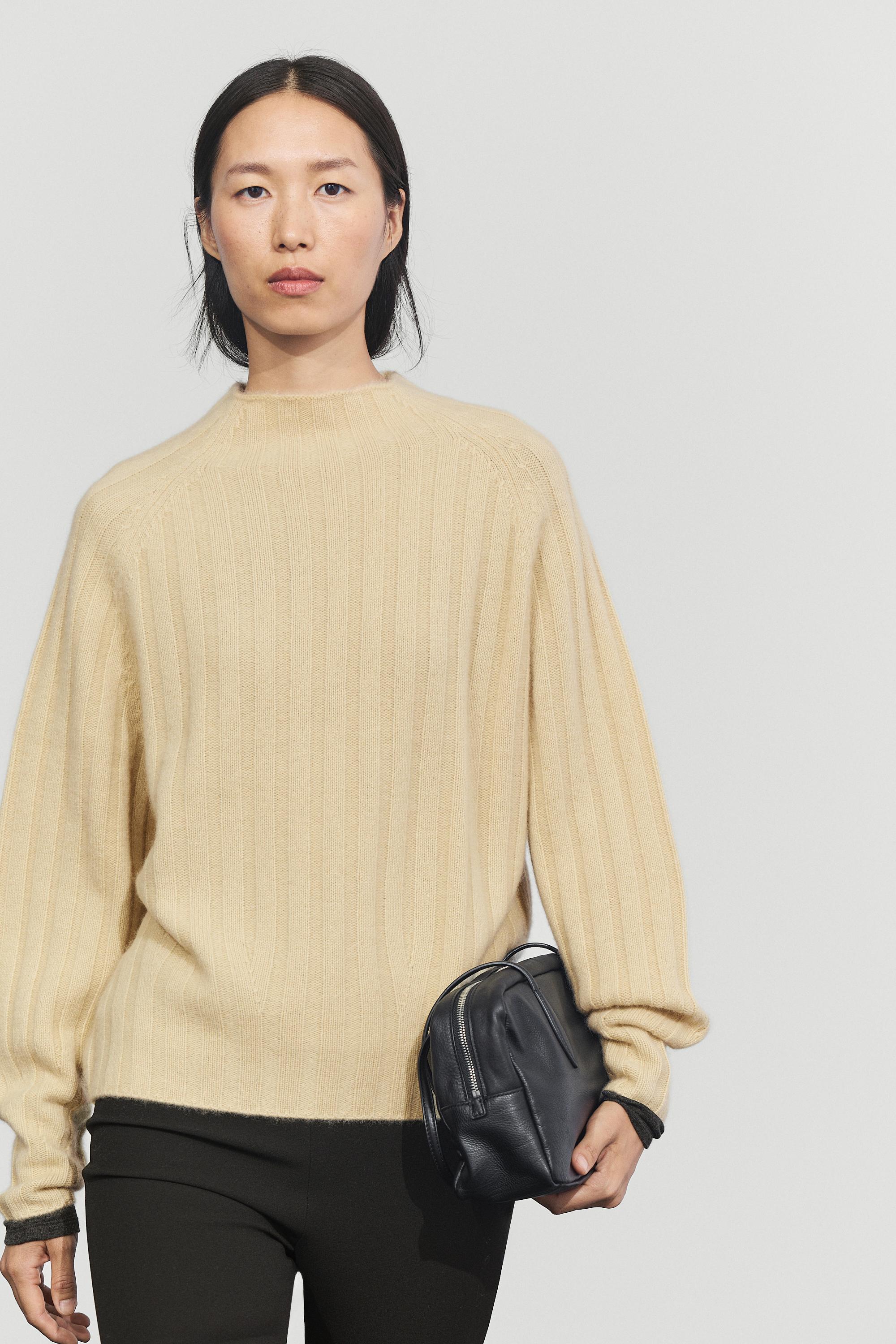 Pull col montant 100 % cachemire
