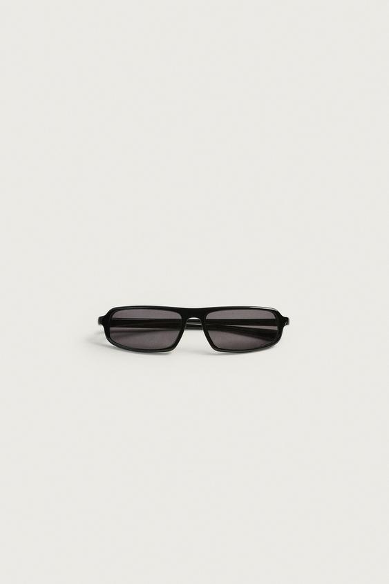 LUNETTES DE SOLEIL RECTANGULAIRES - Noir de Zara - Image 6