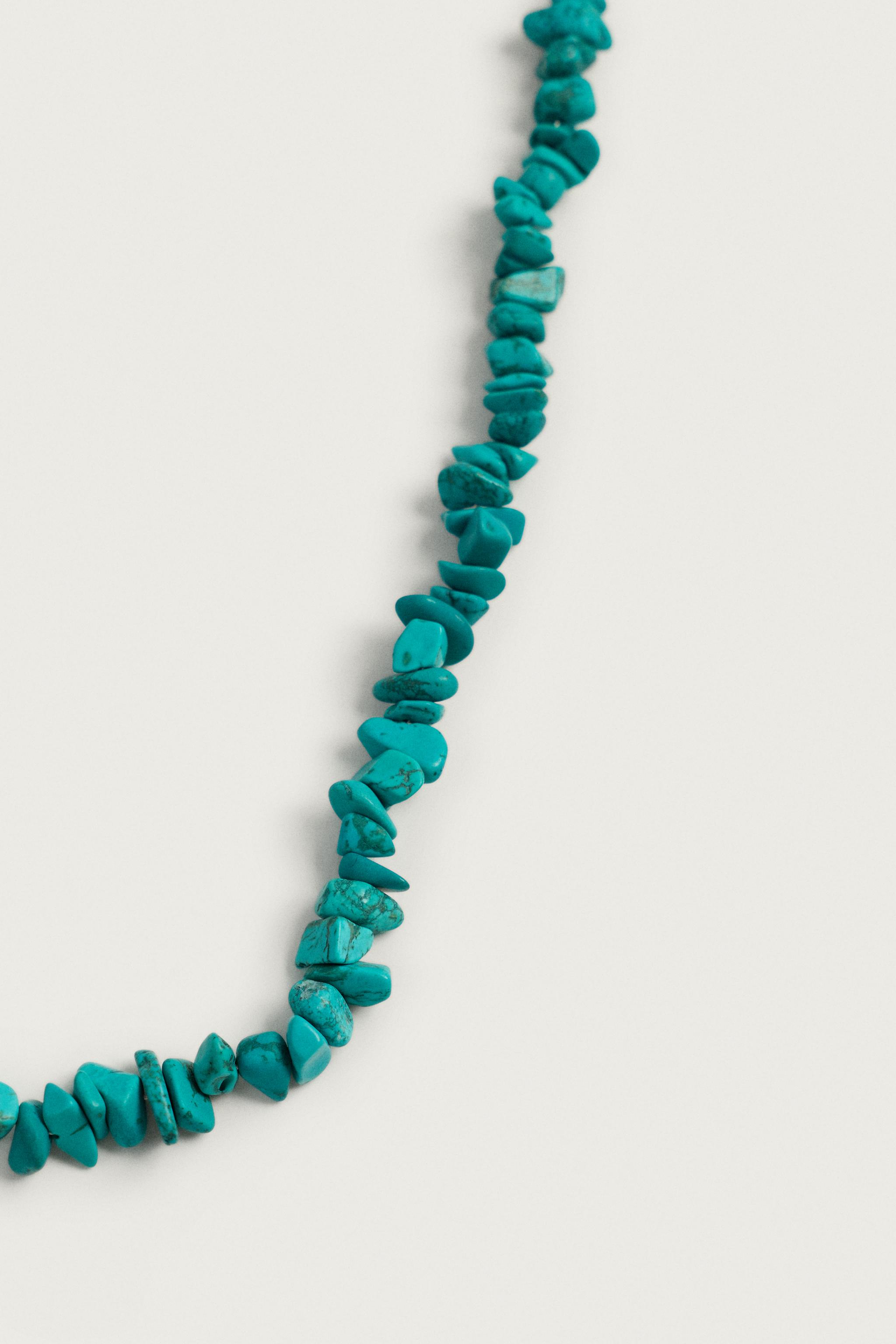 COLLIER EN PIERRES AARON LEVINE X ZARA