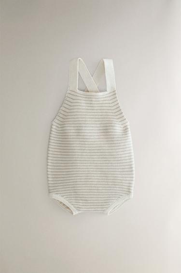 SALOPETTE BAMBINI COTONE E SETA - Beige chiaro di Zara - Immagine 0