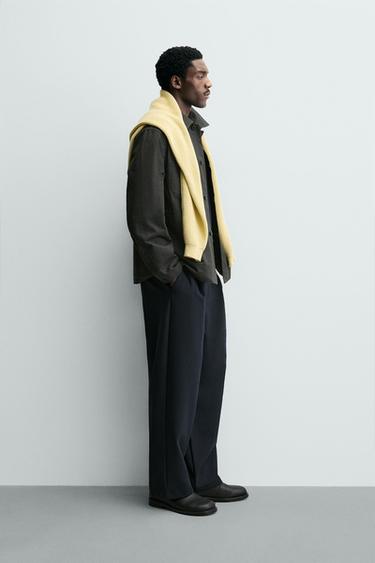 SURCHEMISE REGULAR FIT À POCHES - Vert / Bleu de Zara - Image 3