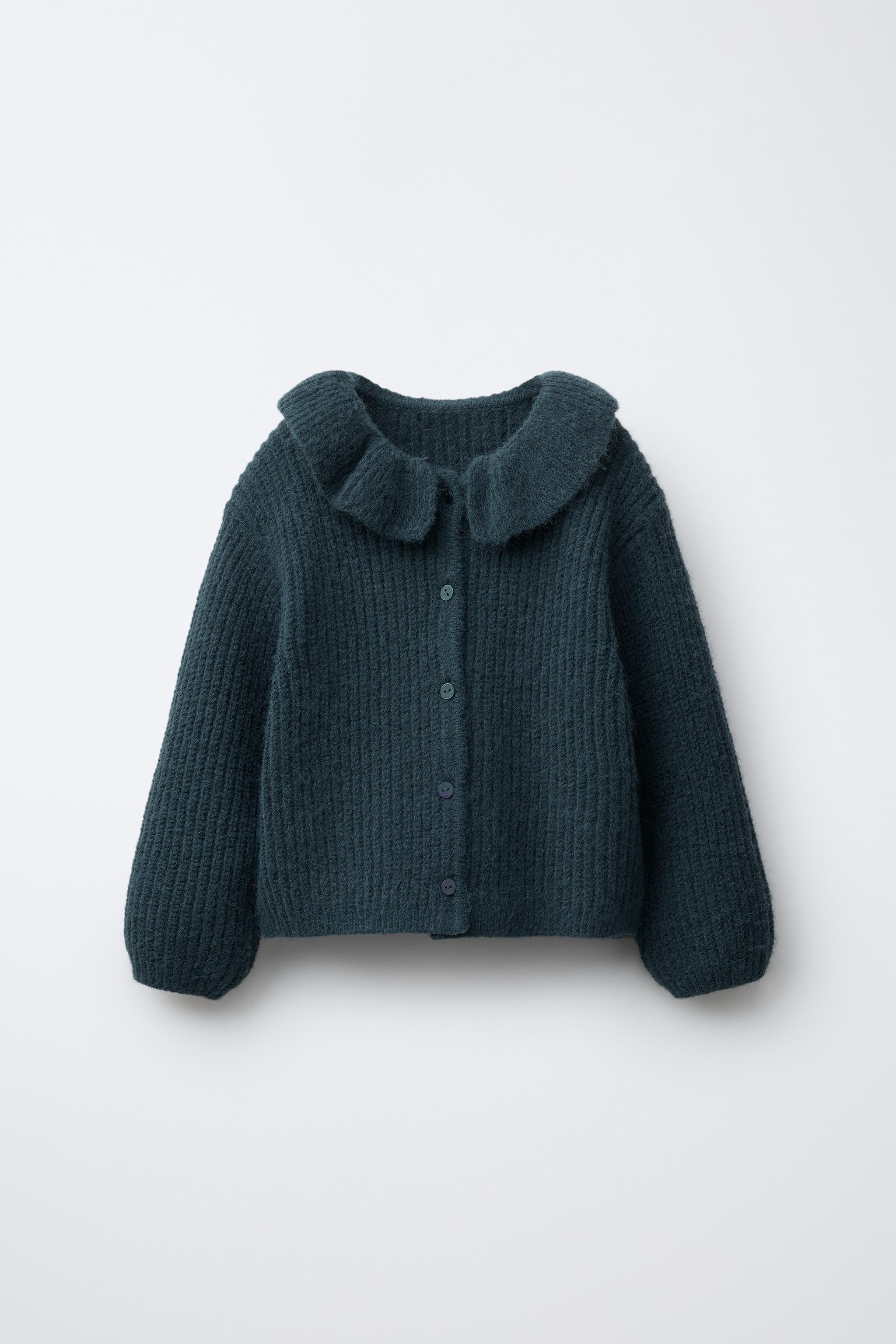 トップス switching design Euro cardigan hzl the label Knit