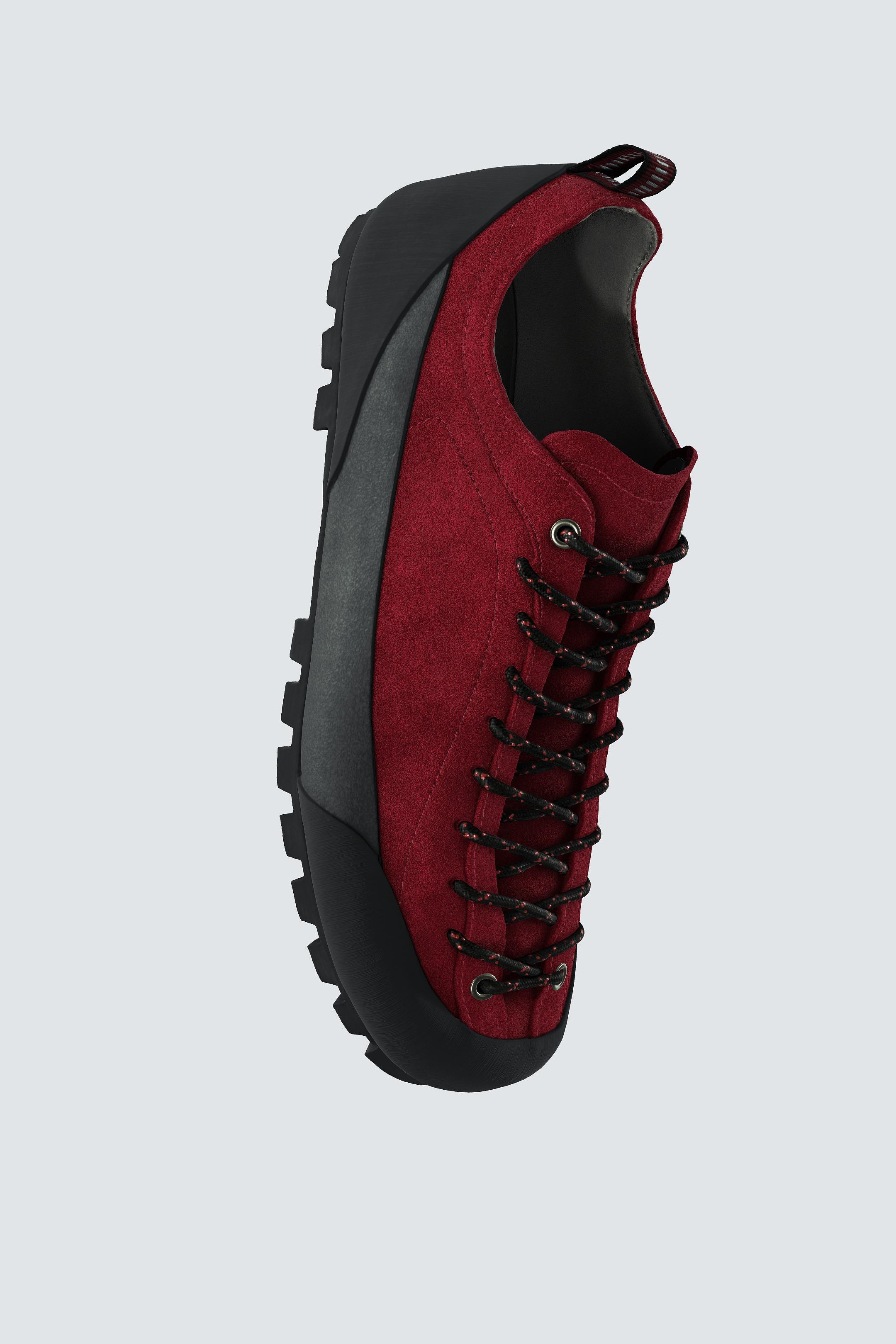 AARON LEVINE X ZARA VIBRAM®ソール レザー スニーカー - レッド 