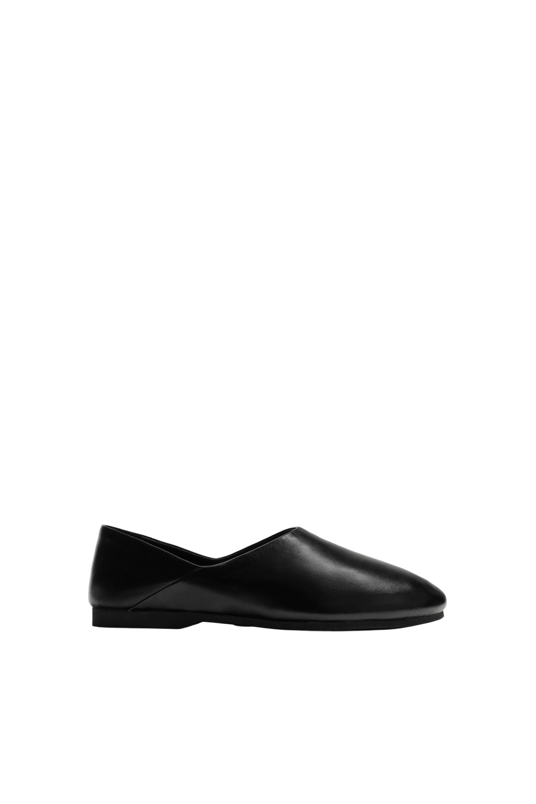 LEATHER SHOES VIBRAM® SOLE AARON LEVINE X ZARA - Black | ZARA Iraq