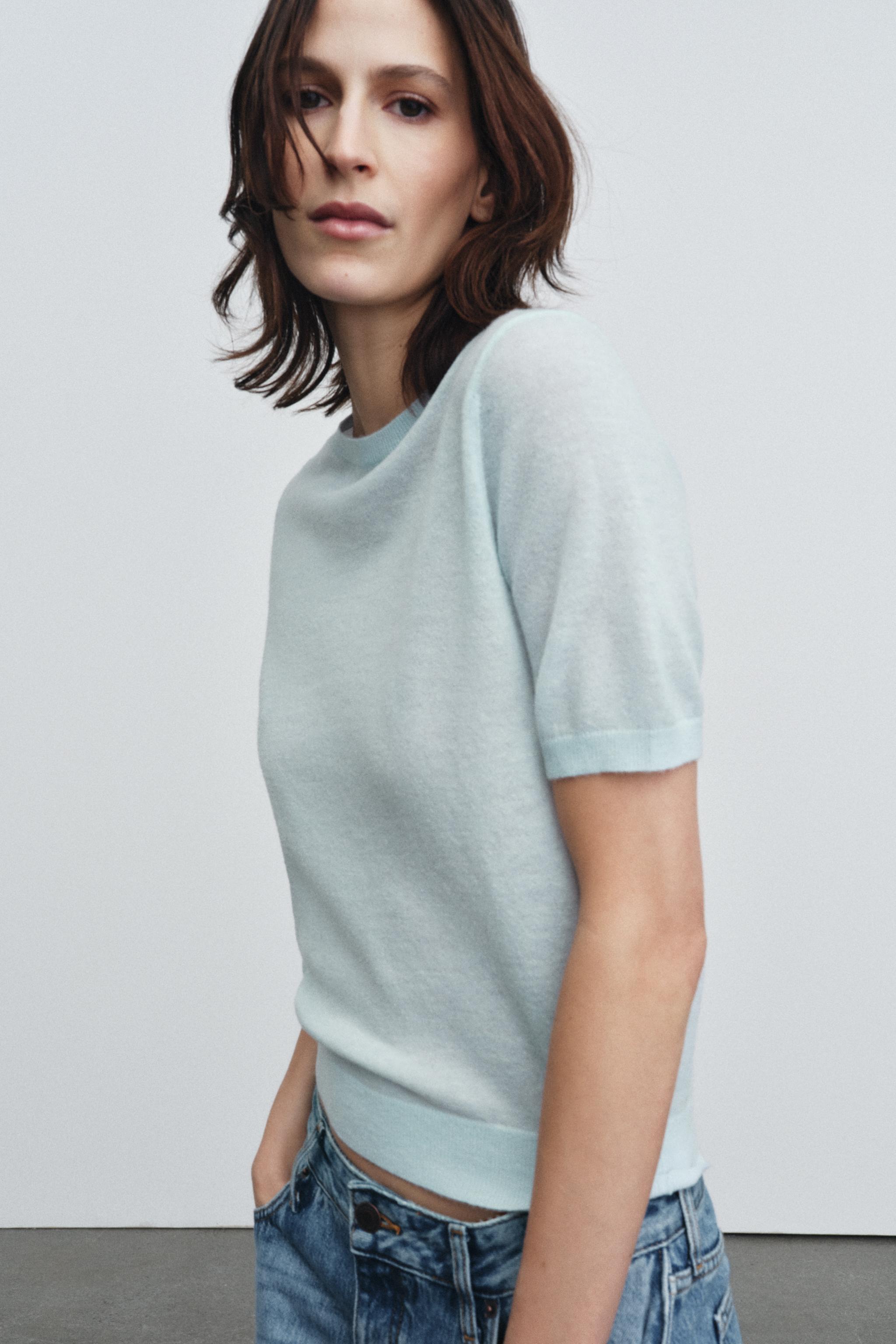 WOOL SHORT SLEEVE JUMPER