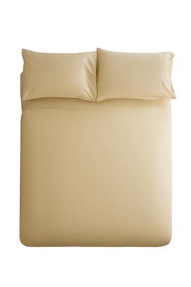 Zara REVERSIBLE STRIPED DUVET COVER - Yellow