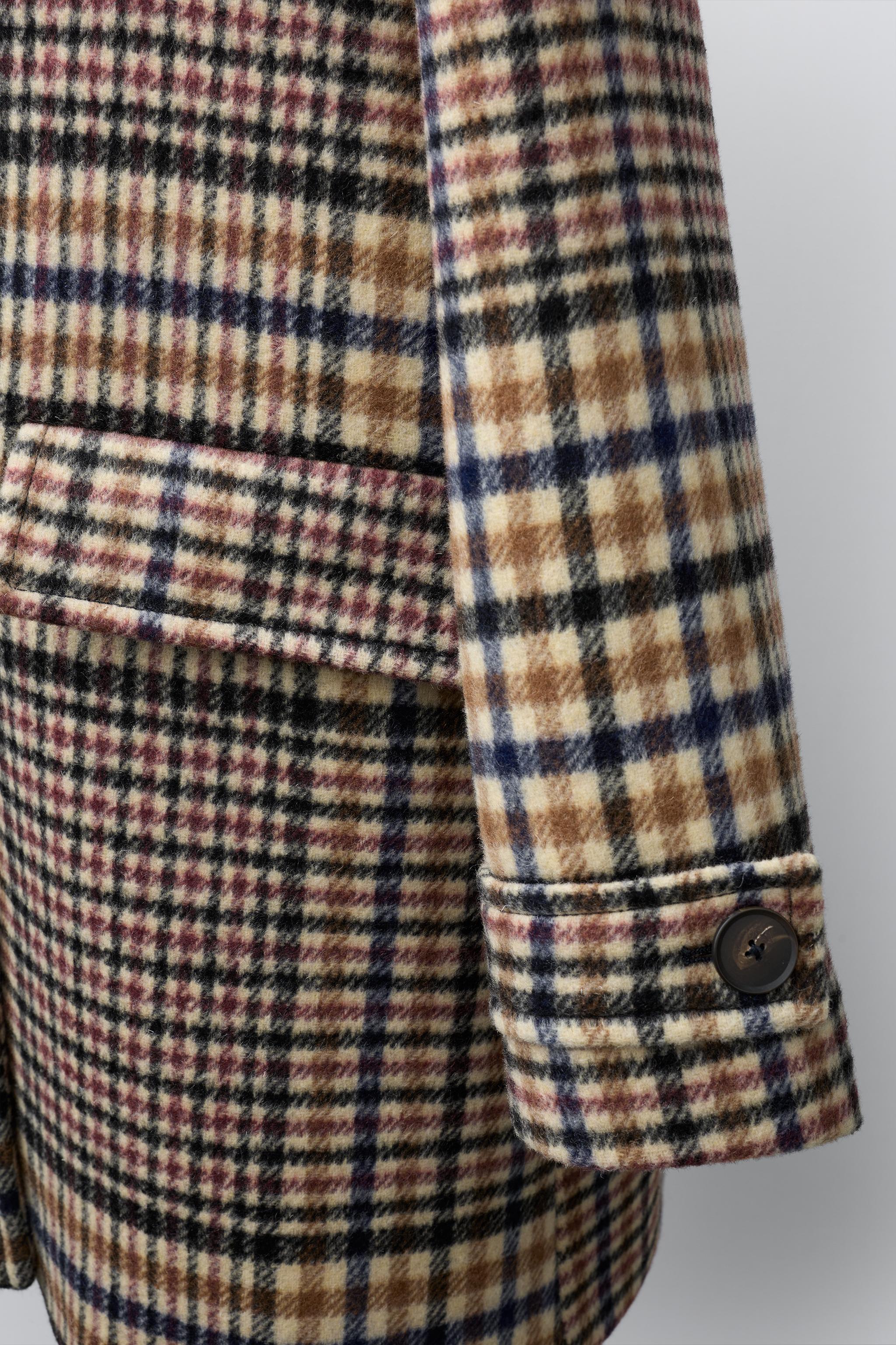 MANTEAU CARREAUX EFFET PATCHWORK
