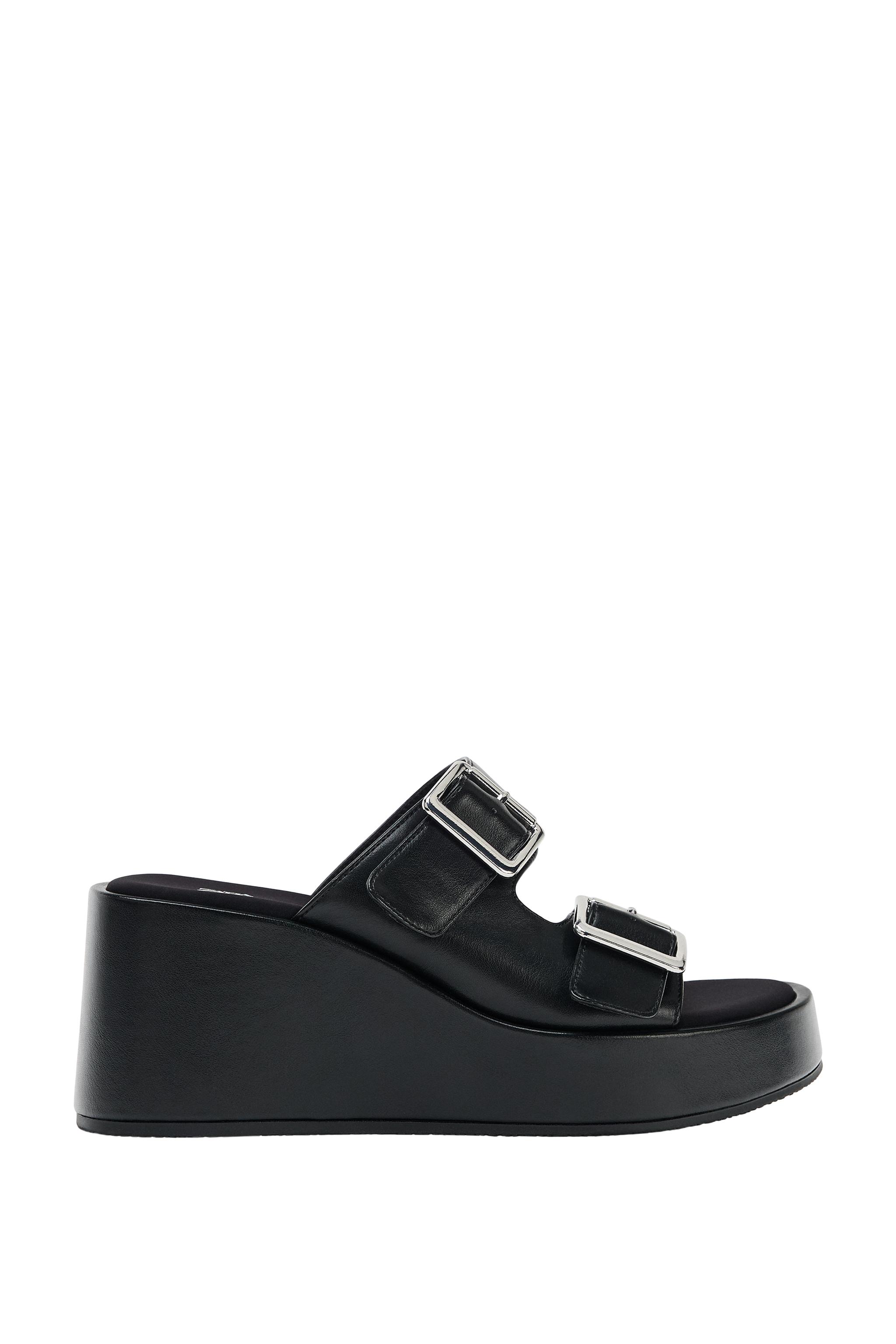 バックルプラットフォームサンダル - ブラック | ZARA Japan / 日本