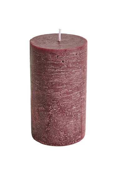 Zara (500 G) CYLINDRICAL GINGERBREAD SCENTED CANDLE - Red