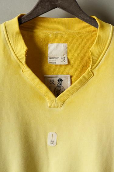 SWEAT COL RUBAN X SR_A - Jaune de Zara - Image 2