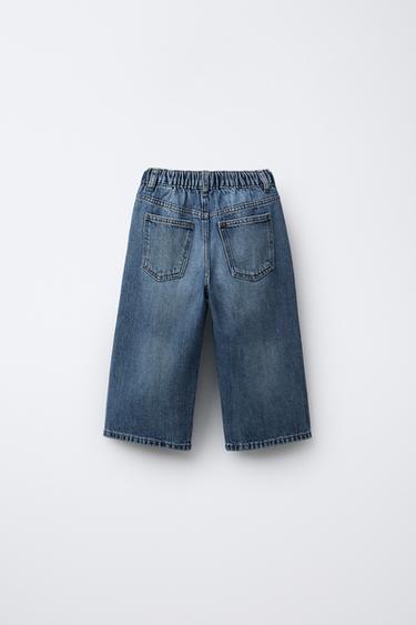 JEAN WIDE LEG LACET - Bleu moyen de Zara - Image 1