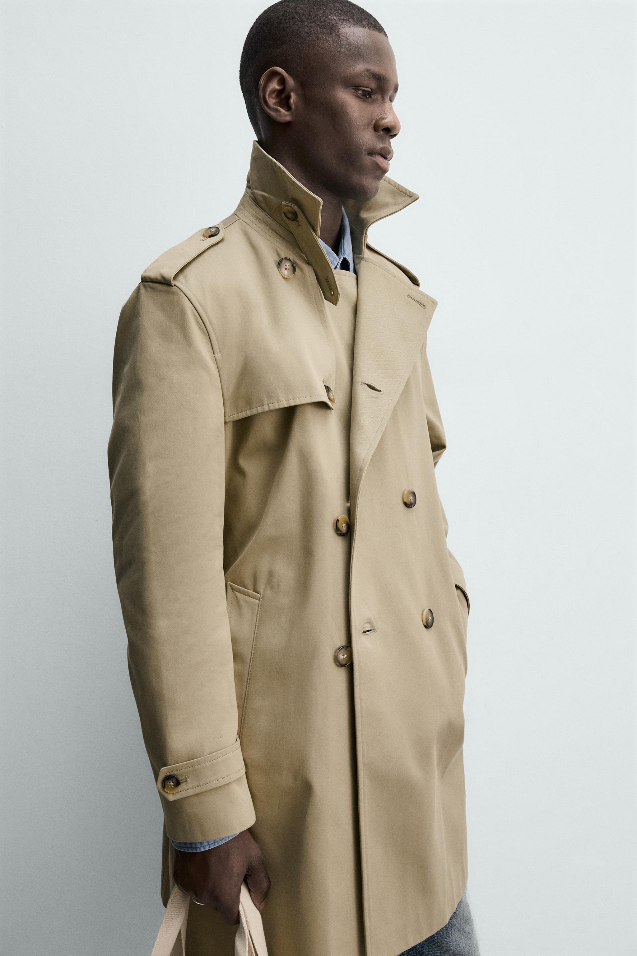 REGULAR FIT DOUBLE BREASTED TRENCH COAT