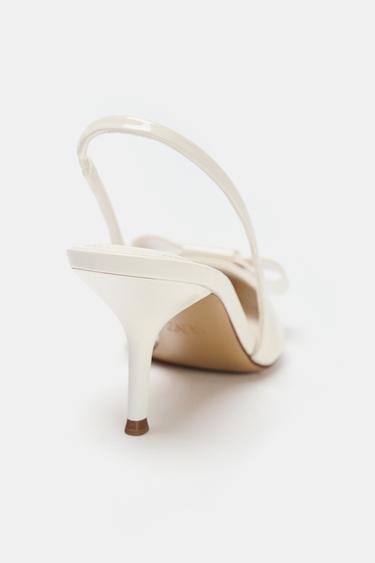 TALONS EFFET VERNI LACET - Blanc de Zara - Image 4