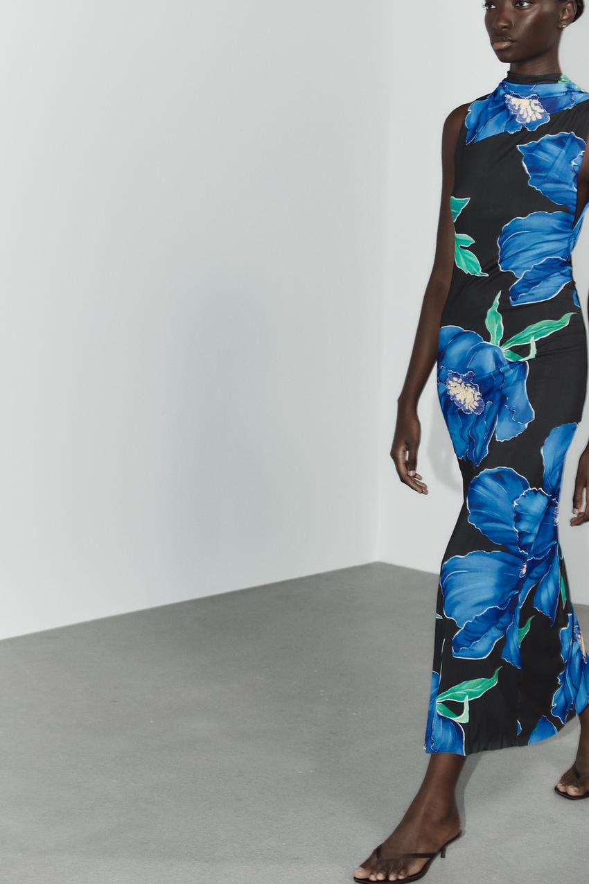 FLOWY PRINT DRESS