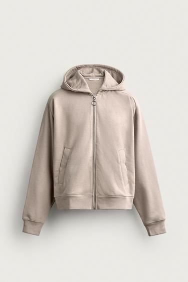 Zara ZIP-UP HOODIE - Gray marl