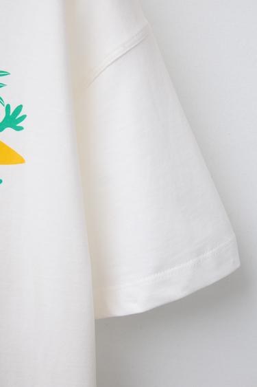 PRINTED T-SHIRT - White by Zara - Image 3