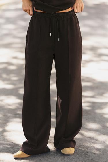 INTERLOCK SEAM PANTS — Dark eggplant 2