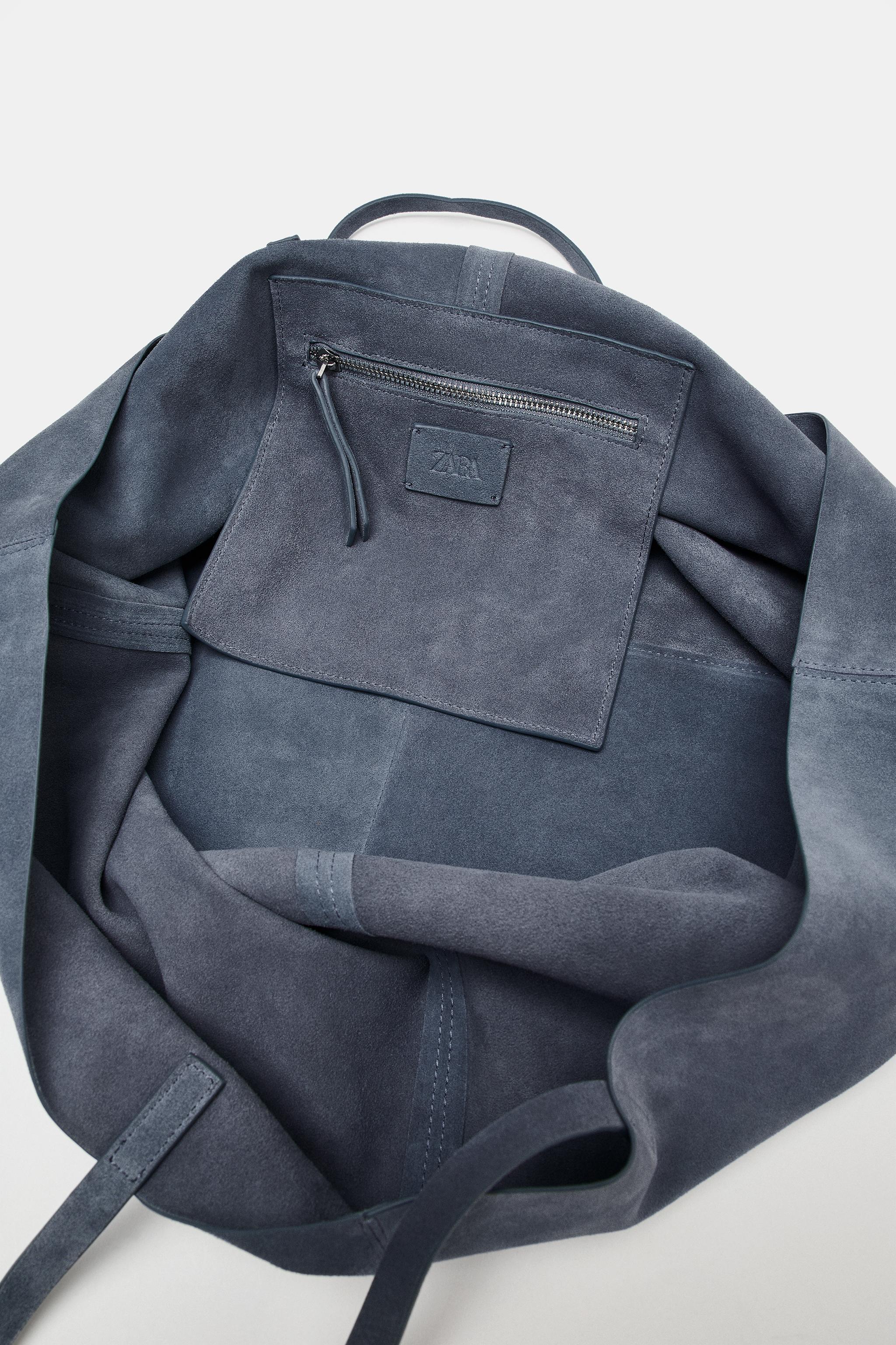 MAXI SPLIT LEATHER SHOPPER