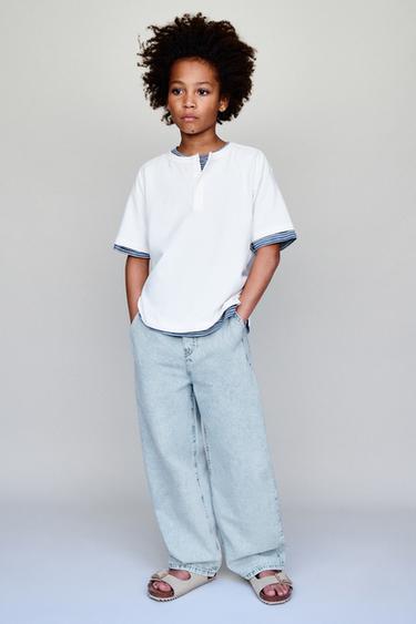 RELAXED BALLOON JEANS - Light blue by Zara