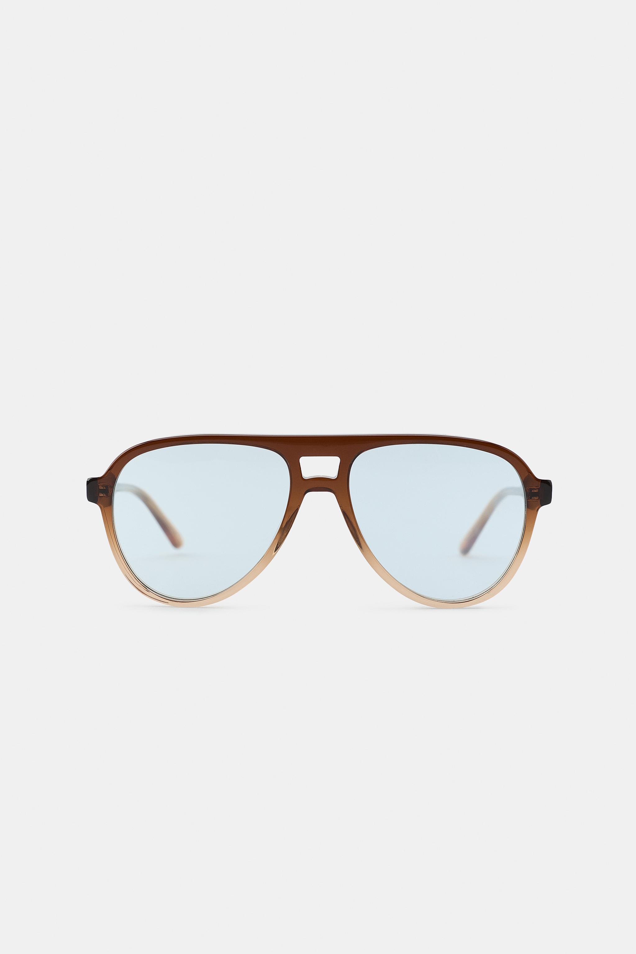 AVIATOR SUNGLASSES — Brown